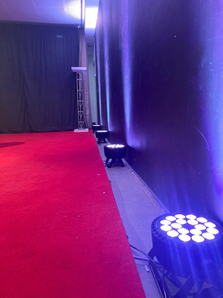 éclairage scénique avec Par Led Lèche Murs 